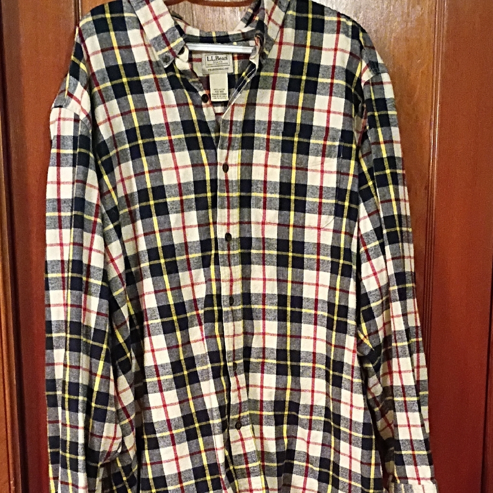 L.L. Bean Multicolor Plaid Shirt